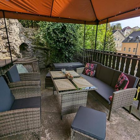Waldblickwohnung Mit Schoener Terrasse Und Kamin Sebnitz Exterior photo